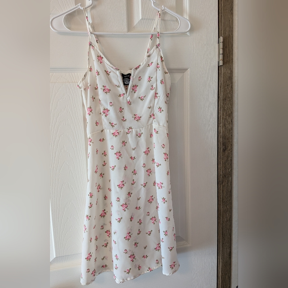 Floral White Summer Dress